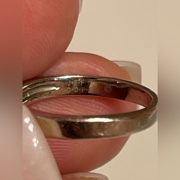 ❌SOLD❌ Custom Jeff Cooper 950 Palladium Princess Cut Diamond Engagement Ring - Picture 10 of 12